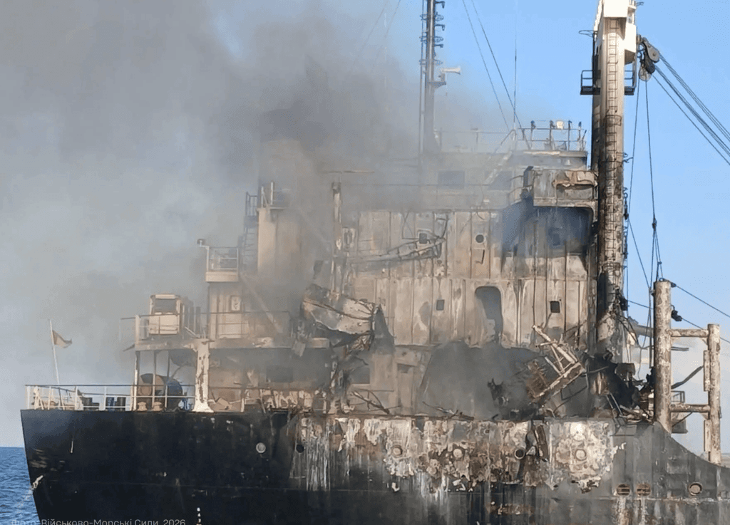 Russia strikes another vessel in Black Sea by...?